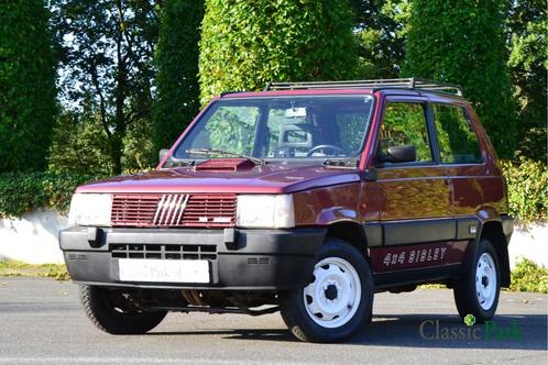 Fiat Panda 4x4 Sisley (bj 1990), Auto's, Oldtimers, Bedrijf, Te koop, 4x4, Fiat, Benzine, Hatchback, Handgeschakeld, Rood, Grijs