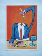 Boomerang reclamekaart Art - De Hoofdmaaltijd / V. Voorhoeve, Ophalen of Verzenden, 1980 tot heden, Gelopen