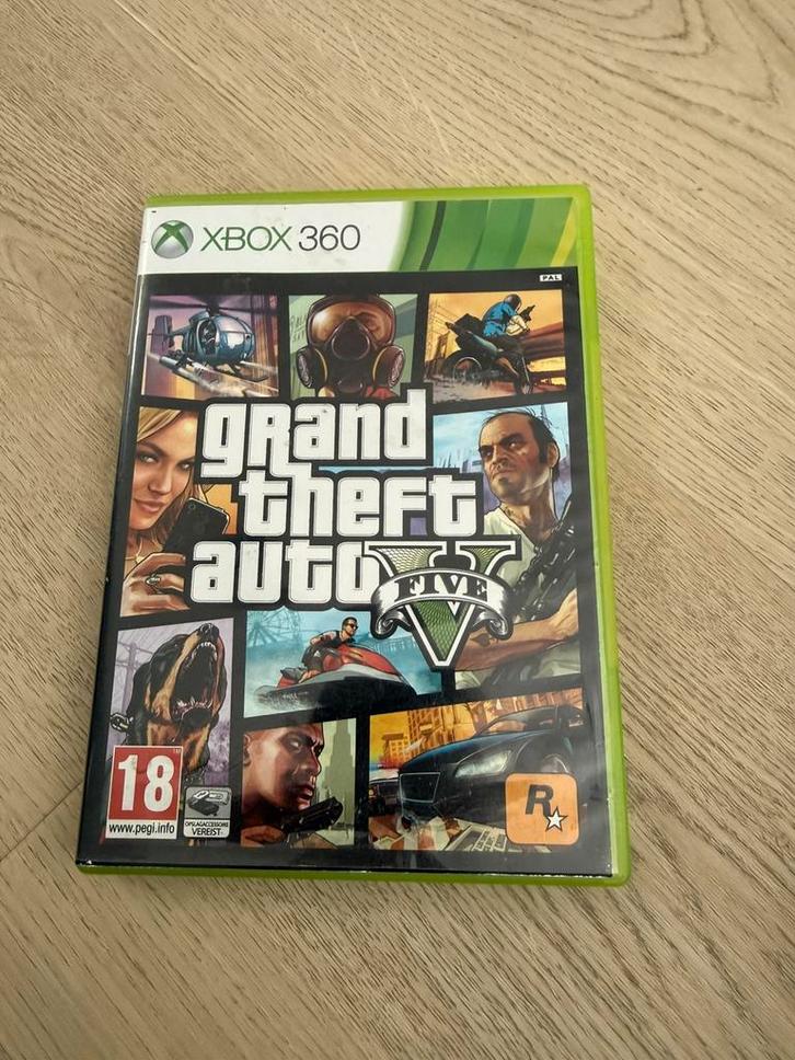 Spel Grand Theft auto Five (GTA) voor Xbox 360 nette staat, Spelcomputers en Games, Games | Xbox 360, Zo goed als nieuw, Avontuur en Actie
