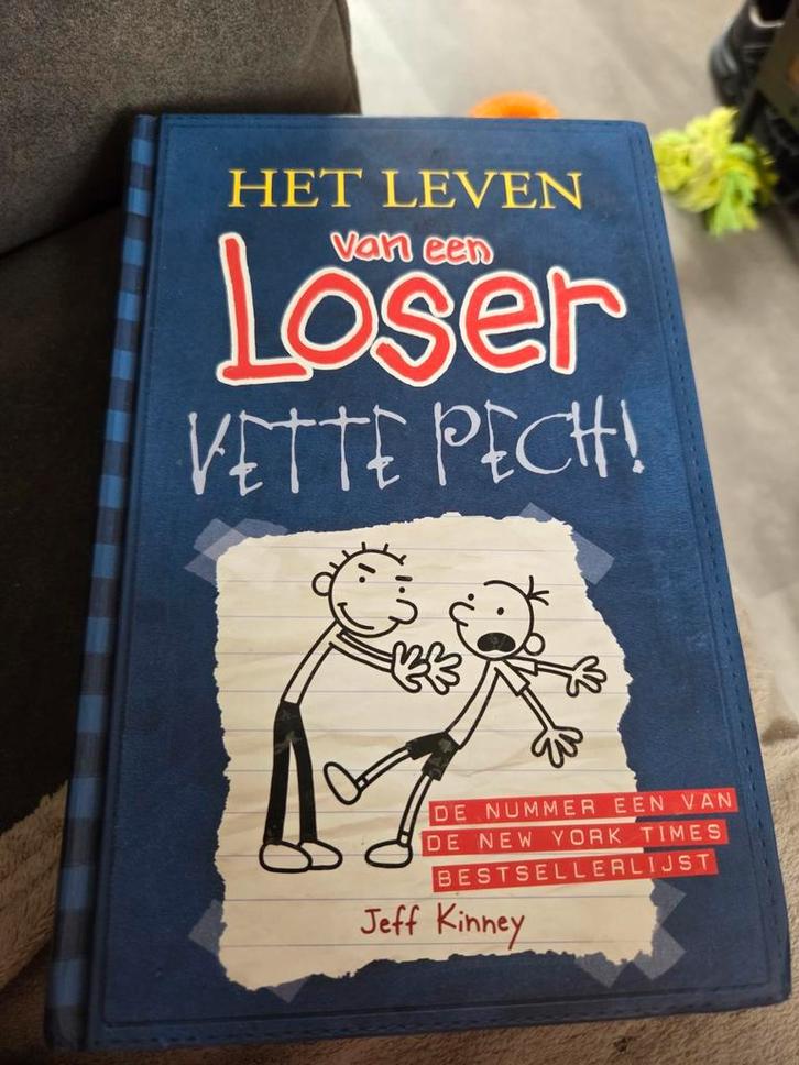 Jeff Kinney - Vette pech!, Boeken, Kinderboeken | Jeugd | 10 tot 12 jaar, Zo goed als nieuw, Ophalen of Verzenden