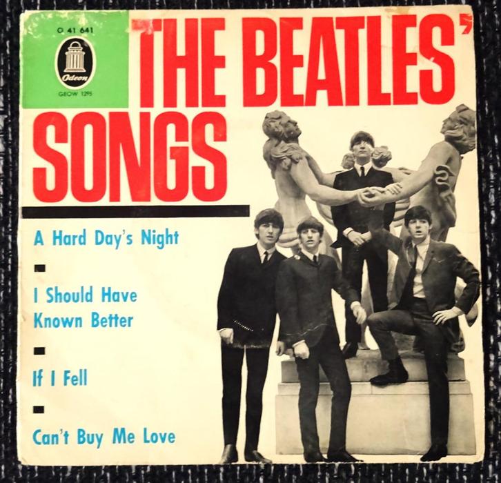 THE BEATLES:  SONGS  -EP 1964, Cd's en Dvd's, Vinyl | Pop, Zo goed als nieuw, 1960 tot 1980, Overige formaten, Ophalen of Verzenden