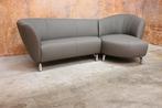 NIEUW beklede grijze leren Leolux Pupilla design hoekbank, Huis en Inrichting, 250 tot 300 cm, Leolux, Leolux, Design