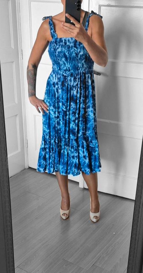 Zomerjurkje van Lollys Laundry maat M, Kleding | Dames, Jurken, Zo goed als nieuw, Maat 36 (S), Blauw, Onder de knie, Ophalen of Verzenden
