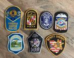 Police patches USA / politie emblemen USA, Verzamelen, Ophalen of Verzenden, Overige soorten, Amerika, Embleem of Badge