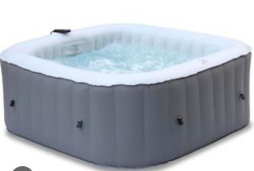 MSpa Fjord 4 persoons opblaasbare Jacuzzi, Tuin en Terras, Bubbelbaden en Hottubs, Zo goed als nieuw, Opblaasbaar, Afdekzeil, Ophalen