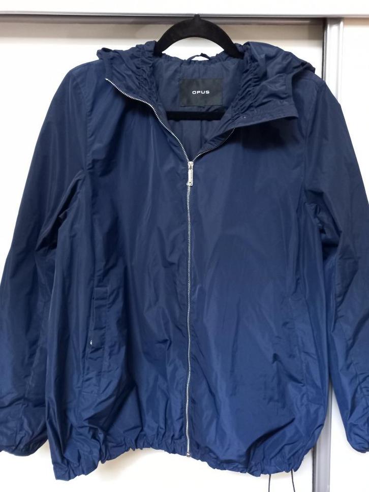 Oversized jack met capuchon, Opus, mt S, Kleding | Dames, Jassen | Zomer, Nieuw, Maat 36 (S), Blauw, Ophalen of Verzenden