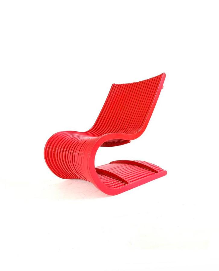 Vintage parametrische fauteuil in stijl Piegatto ‘80, Huis en Inrichting, Fauteuils, Zo goed als nieuw, Hout, 50 tot 75 cm, 75 tot 100 cm