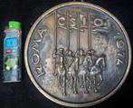 Zeer grote Penning Medaille Plaque C.S.I.O. Roma 1974 Brons, Ophalen of Verzenden, Brons, Buitenland