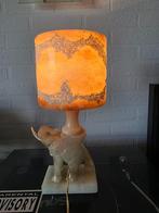 Tafellamp Albast olifant, Huis en Inrichting, Lampen | Tafellampen, Overige materialen, Gebruikt, Ophalen of Verzenden, Minder dan 50 cm