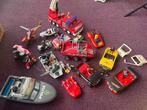 Playmobil o.a. auto brandweer quad boot helicopter politie, Ophalen of Verzenden, Gebruikt, Los playmobil