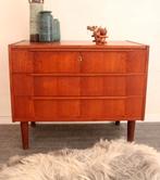 Deens jaren 60 vintage ladekast - mid century design, Huis en Inrichting, Kasten | Ladekasten, Gebruikt, -, -, Minder dan 100 cm