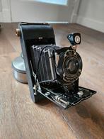 Oude camera kodak junior, met leren tas, Ophalen, Compact, Kodak