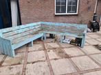 Hoek tuinbank, Ophalen, Gebruikt, Hout