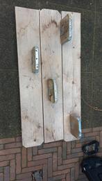 Steigerhouten wandbord, Ophalen, 25 tot 50 mm, Plank, Steigerhout