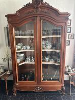 Antieke Rococo Eiken Vitrinekast, Antiek en Kunst, Antiek | Meubels | Kasten, Ophalen