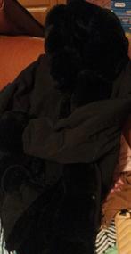 Mooie warme moderne zwarte winterjas met vacht, Kleding | Dames, Overige Dameskleding, Geen merk, Ophalen of Verzenden, Zo goed als nieuw