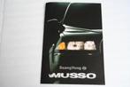 Folder SsangYong Musso + tech info (01-1995) (7), Ophalen of Verzenden, Nieuw, Overige merken