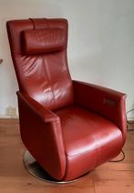 Prominent sta op stoel relax stoel, Huis en Inrichting, Fauteuils, Ophalen, Gebruikt, Leer, 50 tot 75 cm
