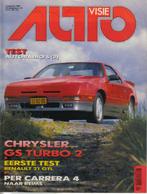 Autovisie 16 1989: Porsche 911 Carrera 4 - Chrysler GS Turbo, Gelezen, Autovisie, Ophalen of Verzenden, Algemeen