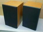Realistic luidsprekers mc-2800 50 watt vintage houtlook, Front, Rear of Stereo speakers, Gebruikt, Ophalen of Verzenden