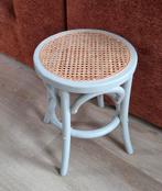 Vintage Rotan Krukje - Grijs, Huis en Inrichting, Stoelen, Ophalen, Bruin, Eén