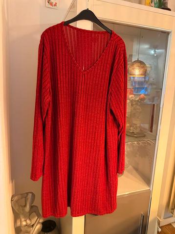 Chic Me Rode Jurk - Maat 50 - Nieuw! beschikbaar voor biedingen