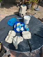 Oplaasbare Jacuzzi met allerlei attributen., Tuin en Terras, Bubbelbaden en Hottubs, Ophalen, Gebruikt, Grondzeil, Opblaasbaar