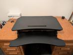 Electrische zit-sta bureauverhoger (zwart), Ophalen, Elektrisch, Zo goed als nieuw, Stabureau