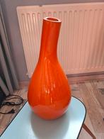 Oranje Kalebas Bloemenvaas - Cara Design, Huis en Inrichting, Woonaccessoires | Vazen, Gebruikt, Aardewerk of Porselein, Oranje