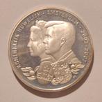 Zilveren penning Huwelijk Willem Alexander en Maxima, Ophalen of Verzenden, Zilver, Nederland