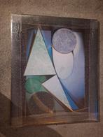 Poster in lijst met abstract geometrisch design.80 cm bij 66, Ophalen