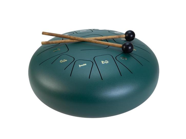 DIMAVERY TD-12 Steel Tongue Drum green, Muziek en Instrumenten, Percussie, Nieuw, Melodische percussie, Ophalen of Verzenden