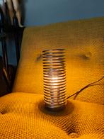 Massive spiraal lamp tafellamp chroom, Ophalen, Metaal, Minder dan 50 cm
