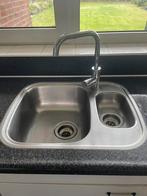 Aanrechtblad incl spoelbak en kraan, Ophalen, Gebruikt, 200 cm of meer, Minder dan 100 cm