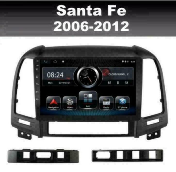Hyundai Santa Fe android 9.0 radio navigatie dab carkit wifi, Auto diversen, Autoradio's, Nieuw, Ophalen of Verzenden