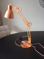 Bureau lamp koper kleurig., Huis en Inrichting, Lampen | Tafellampen, Minder dan 50 cm, Gebruikt, Ophalen of Verzenden, Metaal