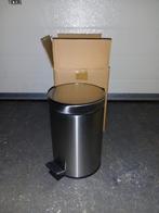 Pedaalemmer Mat Chrome - nieuw in doos, Ophalen of Verzenden, Nieuw, Rvs, Minder dan 50 cm