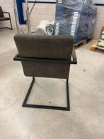 Antraciete Eetkamerstoelen Industrieel Design, Huis en Inrichting, Stoelen, Ophalen, Zo goed als nieuw, Metaal, Eén