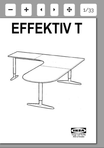 ikea Bureau Effektiv onderstel - afbeelding 7