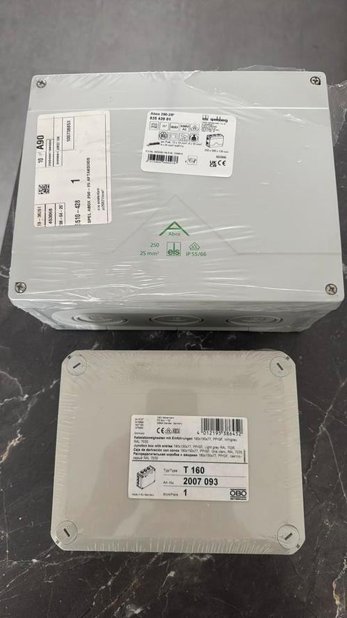 2x professionele verdelings-/kabeldozen – NIEUW – IP66, Auto-onderdelen, Elektronica en Kabels, Nieuw, Ophalen