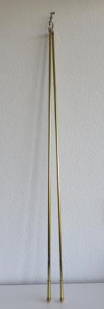 2 gordijn trekstangen goud messing kleur klassiek 100 cm, Huis en Inrichting, Stoffering | Gordijnen en Lamellen, Ophalen of Verzenden