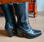 Sacha zwarte leren laarzen mt 40, Kleding | Dames, Schoenen, Hoge laarzen, Verzenden, Zwart, Zo goed als nieuw