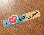 Sticker I Love Billy Ocean, kus, mondje 11,5cm, Ophalen of Verzenden