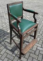 Hoge engelse mahonie.schoenenpoetserstoel, Antiek en Kunst, Antiek | Meubels | Stoelen en Banken, Ophalen