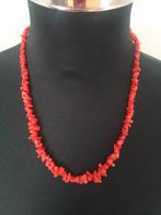 Koralen Collier/Ketting 48 cm, Verzenden, Zo goed als nieuw, Zilver