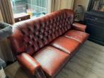 Chesterfield bank rood, Huis en Inrichting, Banken | Bankstellen, Chesterfield bordeaux 3 zits, Gebruikt, Tweepersoons, Ophalen of Verzenden