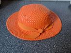 Vintage hoed creation La Mouche Chapeau jeune oranje, Ophalen of Verzenden, Hoed, Zo goed als nieuw