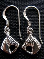 Zilveren 925 zilver oorhangers hoofd van paard beide zijdes, Sieraden, Tassen en Uiterlijk, Oorbellen, Nieuw, Zilver, Hangers
