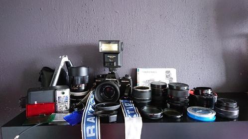 Praktica BC3 met vele lenzen en toebehoren, Audio, Tv en Foto, Fotocamera's Analoog, Gebruikt, Spiegelreflex, Overige Merken, Ophalen