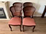 Set van 4 eetkamerstoelen notenkleur, Ophalen